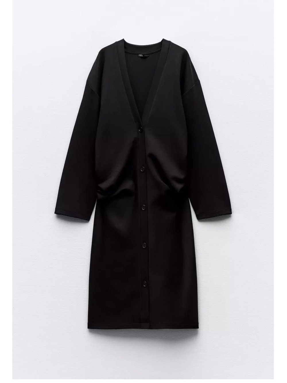 RUCHED LONG INTERLOCK JACKET